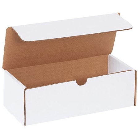 Box Packaging Corrugated Literature Mailers, 9"L x 4"W x 3"H, White ML943